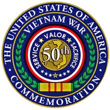Vietnam War 50th Commemoration logo